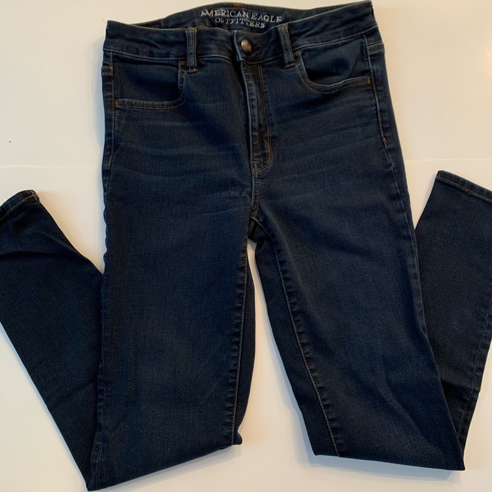 American Eagle Women’s Hi Rise Super Stretch Jeggings Size 8